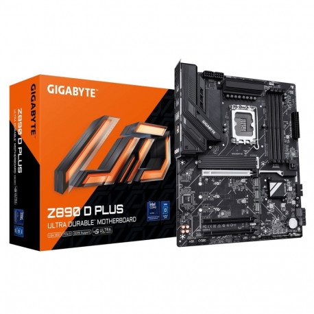 GIGABYTE Z890 D PLUS Motherboard - Supports Intel Core Ultra (Series 2) CPUs, 12+1+2 phases VRM, up 