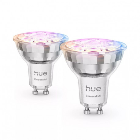 Philips Hue White and colour ambience Essential GU10 – smart spotlight – 345 lm – 4.7W – 2-pack