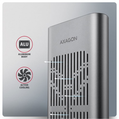 Axagon EEM2-20GD USB-C 20Gbps Dual M.2 NVMe SSD CLONE MASTER Enclosure