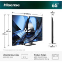 Hisense nutiteler 65U7SE 165.1cm (65") 4K Ultra HD Wi-Fi, must
