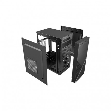 GEMBIRD computer case Fornax K170 mATX 2x USB 2.0 + 1x USB 3.0 + 1x USB type-C card reader black