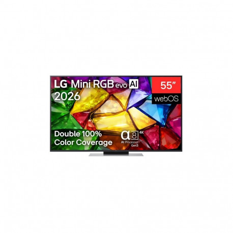 LG 4K evo AI Mini RGB TV | 55MRGB87B3B | 55 | Smart TV | webOS | UHD | Black