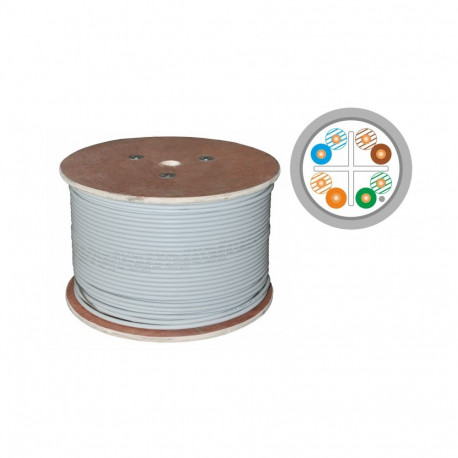 ALANTEC teleinformaatikakaabel F/UTP kat.6 LSOH B2ca „FireHardy” 4x2x23 AWG, 1Gb/s (10Gb/s kuni 55m)