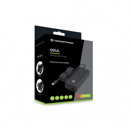 Conceptronic laua USB PD laadija OZUL03BE 100W GaN