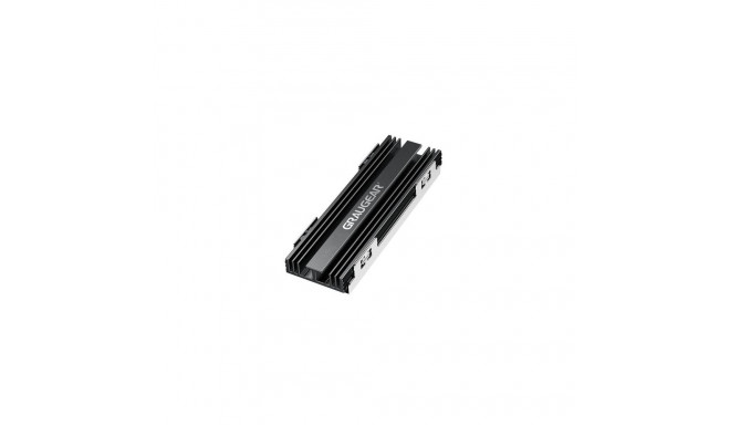 GRAUGEAR G-PS5HS02 computer cooling system Solid-state drive Heatsink/Radiator Black, Silver