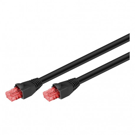 "Goobay CAT.6 Outdoor-Patchkabel U/UTP (schwarz, 10 Meter)"