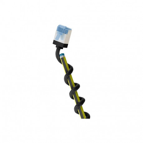 "Goobay Ultraflexibles Cat.6a Patchkabel slim, U/FTP (schwarz, 1 Meter, extrakurze Stecker)"