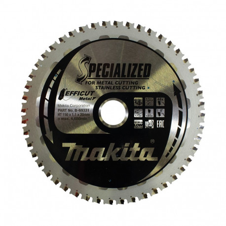 "Makita EFFICUT Sägeblatt 150x20x48Z"
