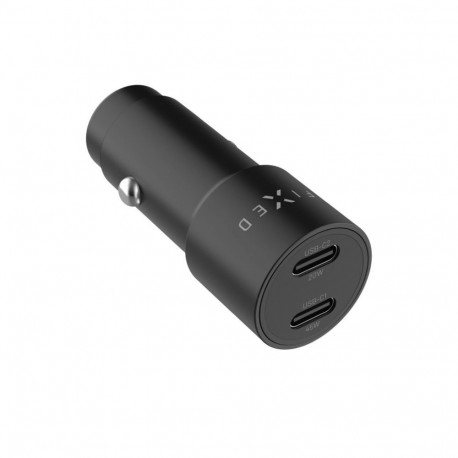 fixed Dual USB-C Car Charger, 65W, PD 3.0