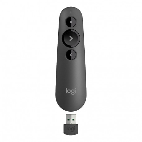 Logitech juhtmevaba esitluspult R500s Bluetooth/RF, grafiit (910-006518)