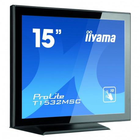iiyama monitor ProLite T1532MSC-B5AG 38,0cm/15" (1024x768) 4:3 TN 8ms HDMI DisplayPort VGA VESA kõla