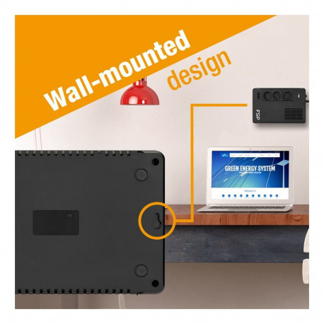 "FSP ECO 800-GE Line-interactive UPS 800VA 480W RJ11/RJ45 3x Schuko"