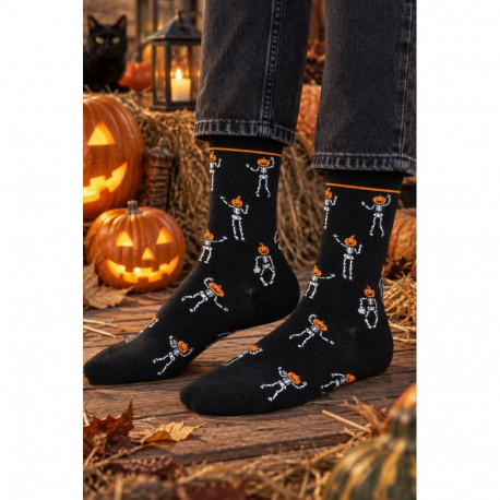 SOKISAHTEL SCULLY luukeredega musta värvi Halloweeni sokid