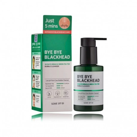 Some by Mi Bye Bye Blackhead Miracle Green Tea Tox Bubble Facial Cleanser 120 ml