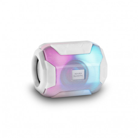 Mars Gaming MSBAXW Bluetooth 5.0 RGB Flow Portable Speaker 10W RMS / white