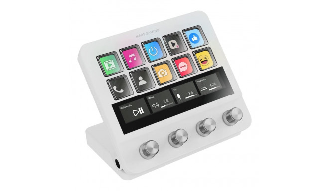 Mars Gaming MSDPROW Live Content Creation Controller 10 buttons / white