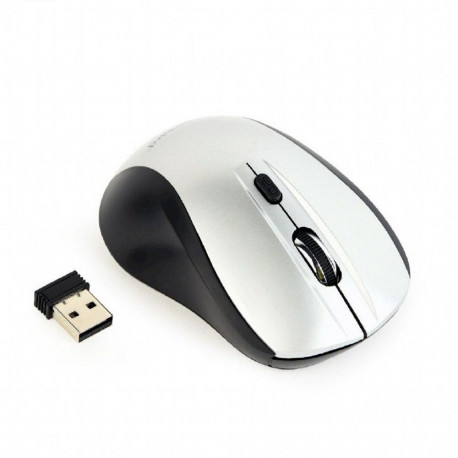 Gembird MUSW-4B-02-BS Wireless Optical Mouse / black/silver