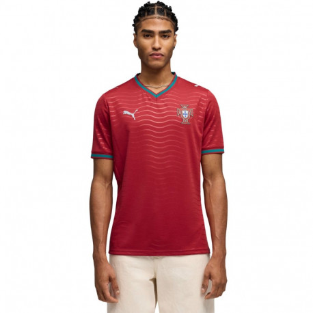 Puma meeste jalgpallisärk FPF Portugal Home Jersey Replica Club 783278 01, punane