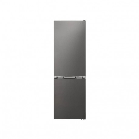 SHARP külmik sügavkülmikuga 330l 186cm, roostevabast terasest