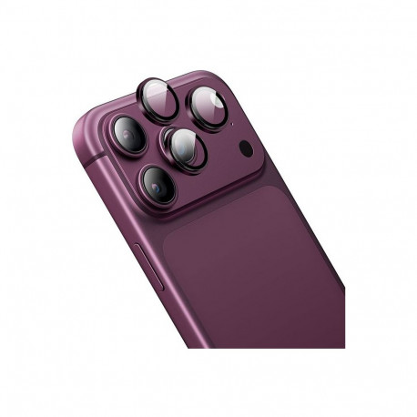Kaamera kaitseklaas Hoco iPhone 18 Pro/18 Pro Max, ringid, cherry red