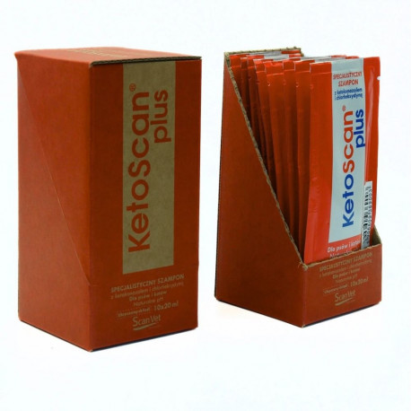SCANVET KetoScan Plus - shampoo for dogs and cats - 10x20ml