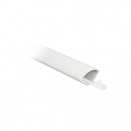 DeLOCK nurgakaablikanal isekleepuv 43 x 23mm pikkus 1m, valge