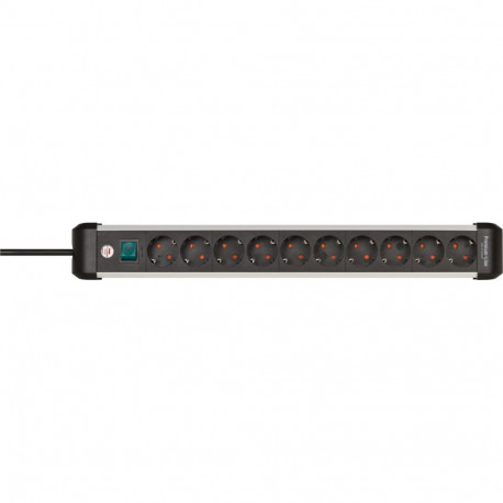 Brennenstuhl 1391030000 power extension 3 m 10 AC outlet(s) Indoor Black, Silver