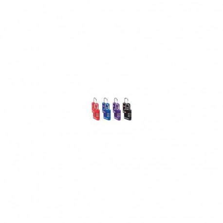 MASTER LOCK 30mm wide zinc set-your-own combination tsa-accepted luggage padlock, assorted colours