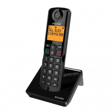 Alcatel DECT-telefon S280 EWE helistaja tuvastusega, must