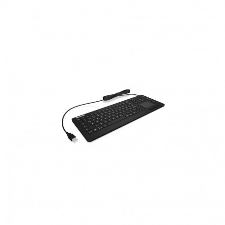 KeySonic klaviatuur KSK-6231 INEL (CH) tööstuslik USB QWERTZ Šveitsi, must