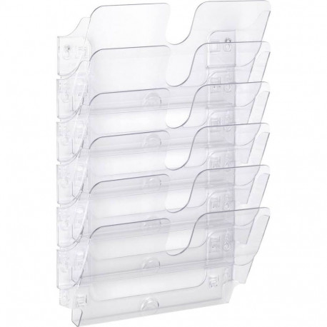 Durable FLEXIPLUS literature rack 6 shelves Transparent