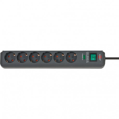Brennenstuhl Eco-Line Black 6 AC outlet(s) 1.5 m