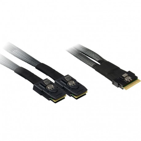 Inter-Tech SAS-kaabel 88885641 0.75m 24 Gbit/s, must