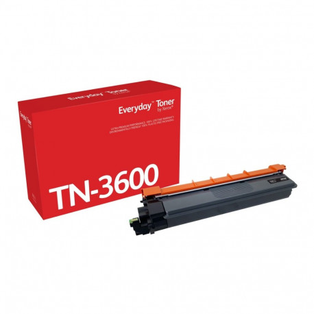 EverydayTM Black Toner by Xerox compatible with Brother TN3600, Standard capacity