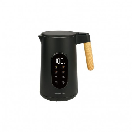 Emerio Wasserkocher 1,7 l Griff Holzopt,schnurlos,Digit.Disp