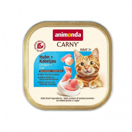ANIMONDA märg kassitoit Carny Adult kana ja tursk 85g