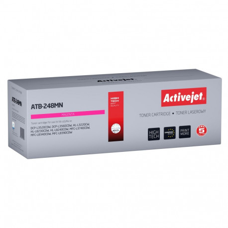 Activejet ATB-248MN tooner Brother printeritele; asendus Brother TN248M; Supreme; 1000 lehte; lilla