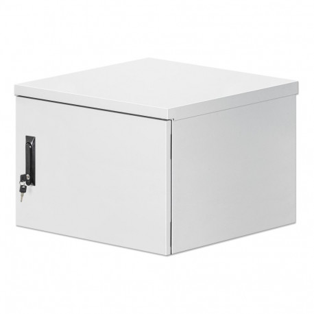Intellinet Industrial IP55 19" Wall Mount Cabinet with Integrated Fans, 9U 600 mm (17.7 in.) Depth, 