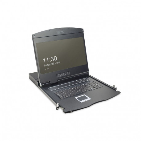 Digitus 19" LCD KVM Console, 16-Port Cat 5, german Keyboard