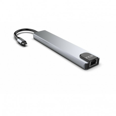 Inca USB Type-C liidesekeskus ITPC-7T 1000Mbit/s, alumiinium
