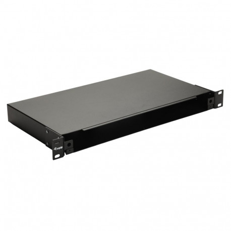 Equip 19" Fiber Optic Space Box, 1U, without front panel, Black