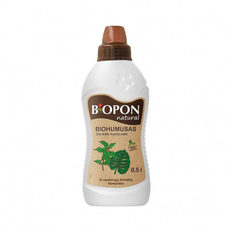 Biopon lehtdekoratiivsete taimede biohuumus 1897 0.5L