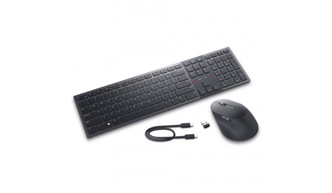 Keyboard - Dell Multi-Device KM900 Wireless Keyboard With Touch Controls And Backlighting