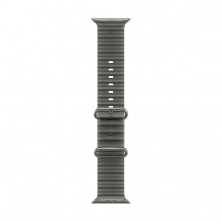 49mm Translucent Black Ocean Band - Natural Titanium Finish