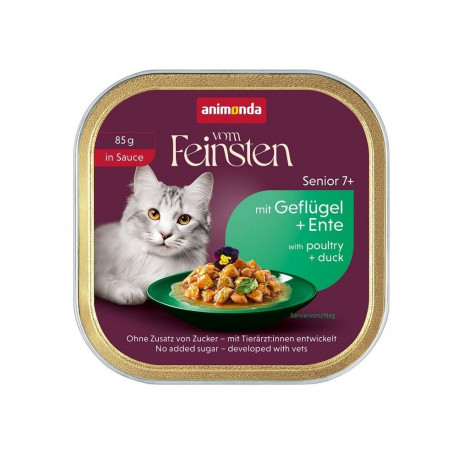 ANIMONDA Vom Feinsten Senior in Sauce Poultry and duck - wet cat food - 85g