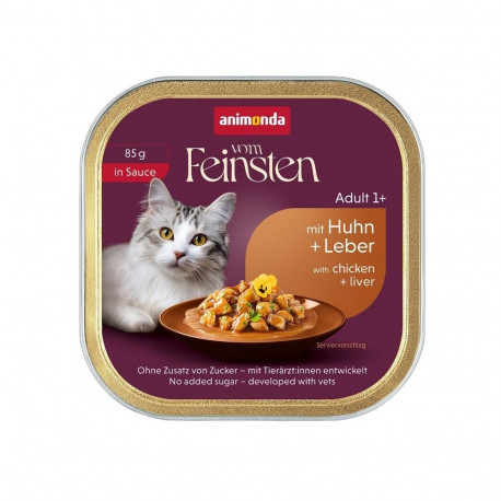 ANIMONDA Vom Feinsten Adult in Sauce Chicken and liver - wet cat food - 85g