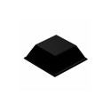 RUBBERPAD BLACK 20.6x20.6x7.6MM