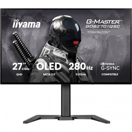 iiyama arvutimonitor G-MASTER GOB2701QSC-B1 68.6 cm (27") 2560 x 1440 pixels 2K Ultra HD OLED, must