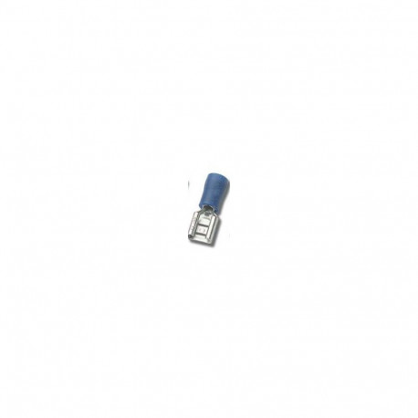 Faston pesa 6,35x0,81mm 1,5...2,5mm2 juhtmele, sinine, 100tk