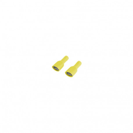Faston pesa 6,3x0,8mm 4-6mm2, kollane isoleeritud, 100tk